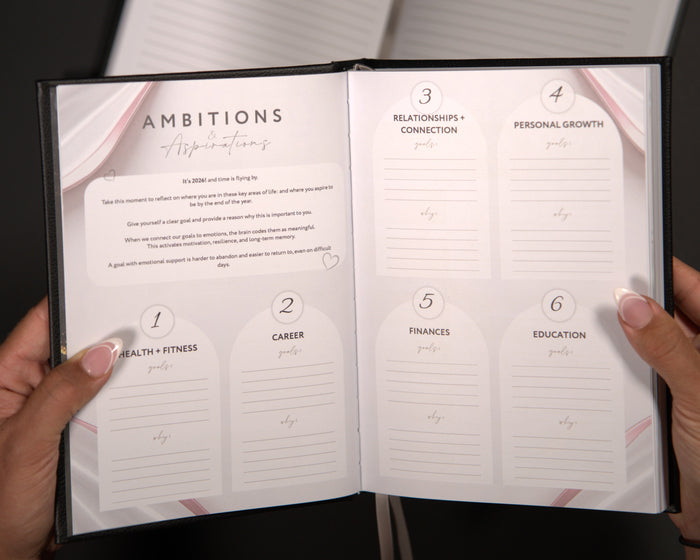 Elevare Collective journal open to ambitions and aspirations spread