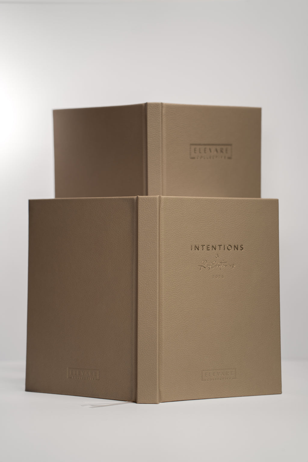 Elevare Collective Essential Duo Sandstone — styled flat lay