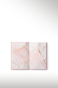 Elevare Collective journal and notebook — lifestyle flat lay